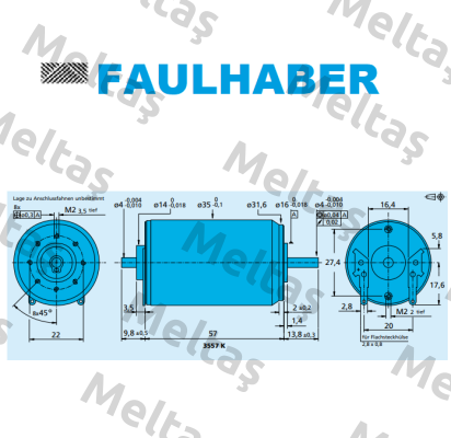 3557.07180 MOTOR 3557K048C R Faulhaber