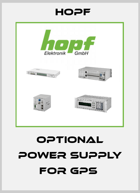 Optional power supply for GPS  Hopf