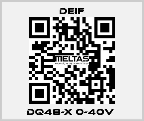 DQ48-X 0-40V  Deif