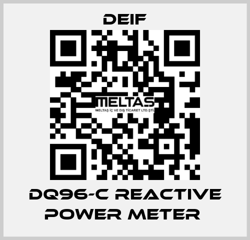 DQ96-C REACTIVE POWER METER  Deif