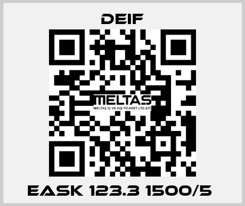 EASK 123.3 1500/5  Deif
