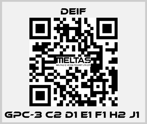 GPC-3 C2 D1 E1 F1 H2 J1  Deif