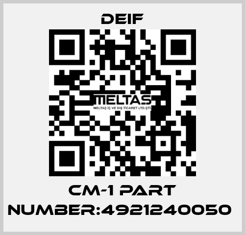 CM-1 part number:4921240050  Deif
