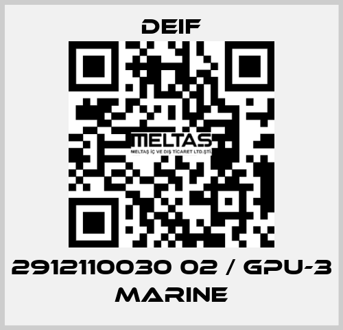 2912110030 02 / GPU-3 Marine Deif
