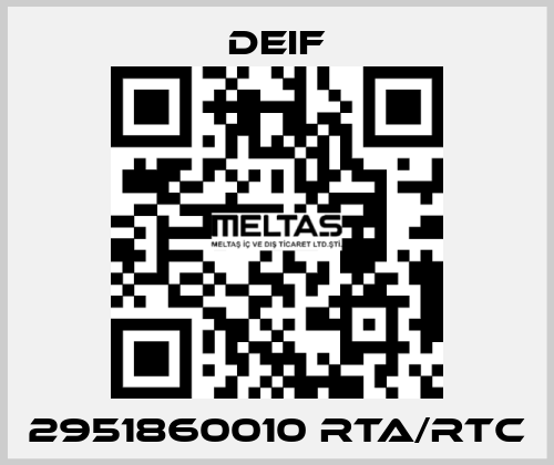 2951860010 RTA/RTC Deif