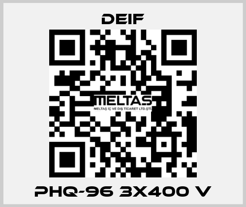 PHQ-96 3x400 V Deif