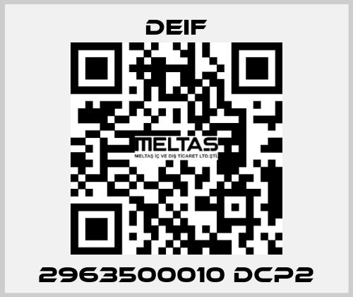 2963500010 DCP2 Deif