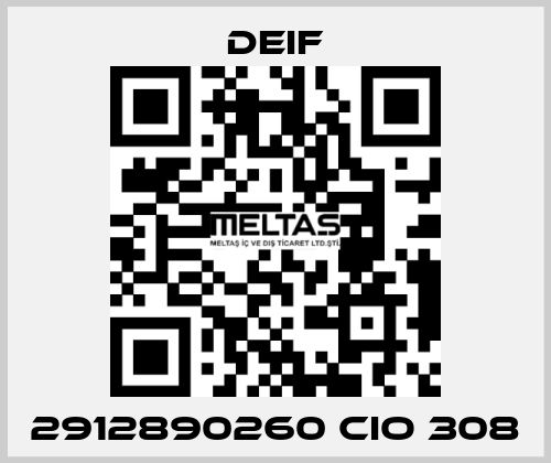 2912890260 CIO 308 Deif