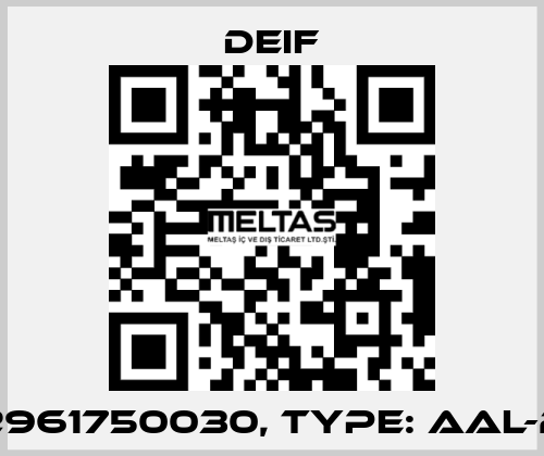 2961750030, Type: AAL-2 Deif