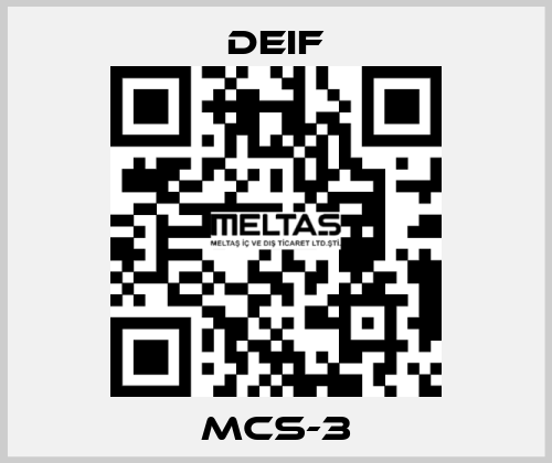 MCS-3 Deif
