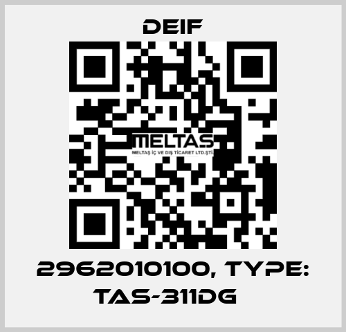 2962010100, Type: TAS-311DG　 Deif