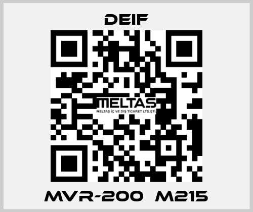 MVR-200  M215 Deif