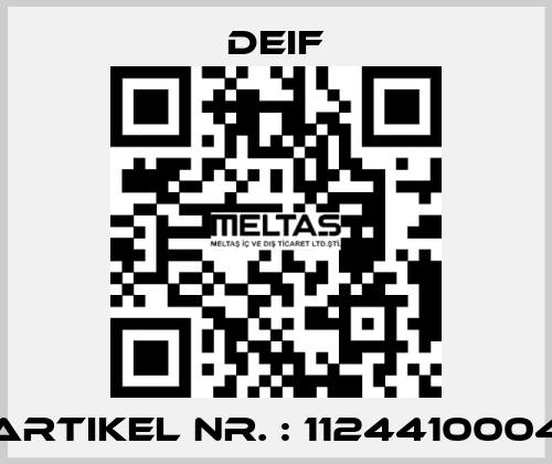 Artikel Nr. : 1124410004 Deif