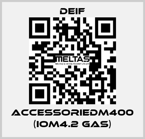 AccessorieDM400 (IOM4.2 GAS) Deif