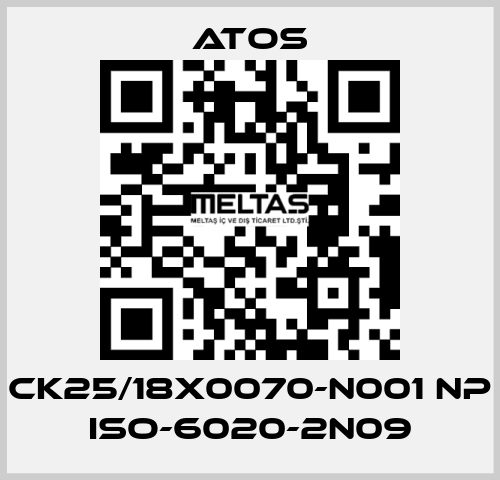 CK25/18X0070-N001 NP ISO-6020-2N09 Atos