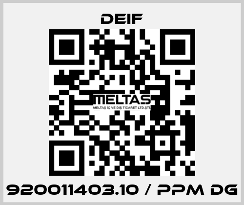 920011403.10 / PPM DG Deif