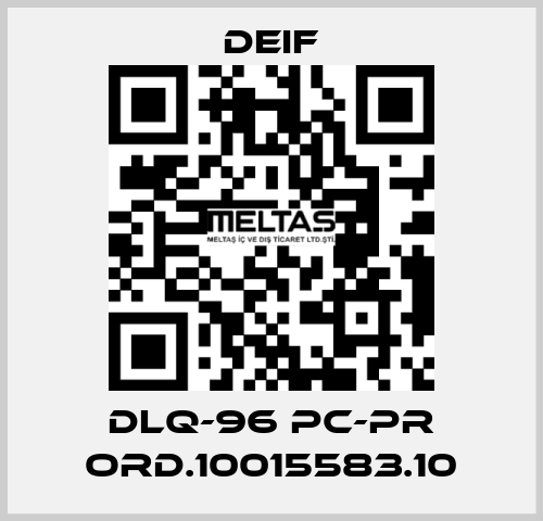 DLQ-96 pc-PR ord.10015583.10 Deif