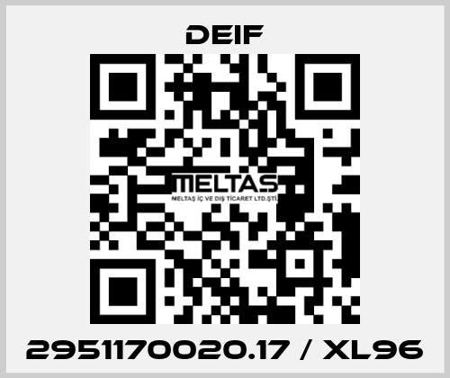 2951170020.17 / XL96 Deif