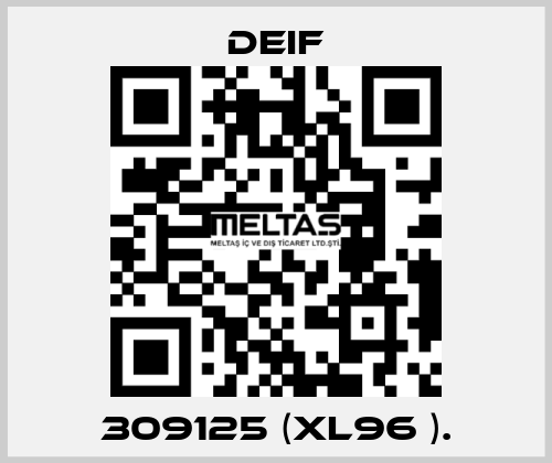 309125 (XL96 ). Deif