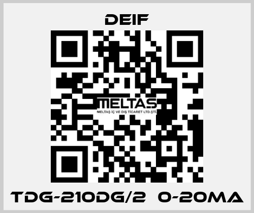 TDG-210DG/2  0-20mA Deif