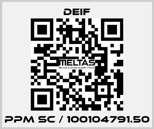 PPM SC / 100104791.50 Deif