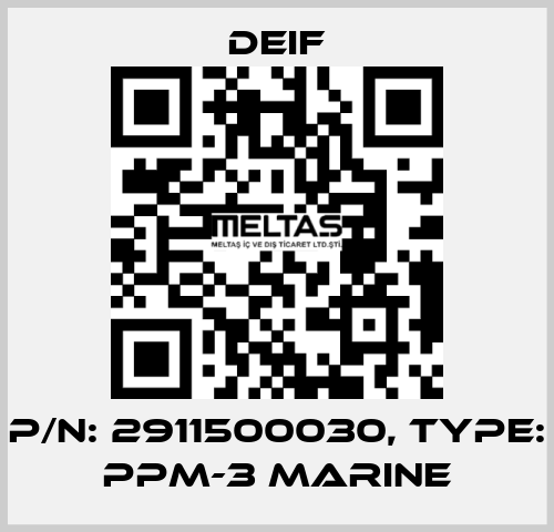 P/N: 2911500030, Type: PPM-3 Marine Deif