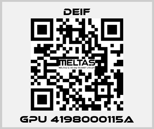 GPU 4198000115A Deif