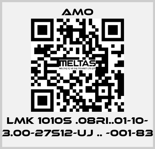 LMK 1010S .08RI..01-10- 3.00-27S12-UJ .. -001-83 Amo