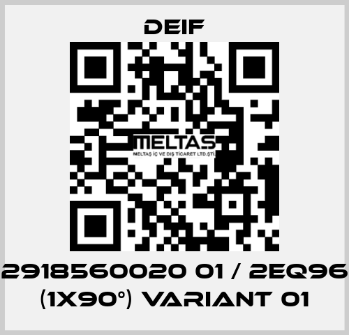 2918560020 01 / 2EQ96 (1x90°) Variant 01 Deif
