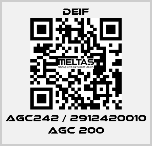 AGC242 / 2912420010 AGC 200 Deif