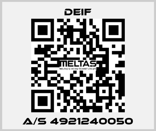 A/S 4921240050 Deif