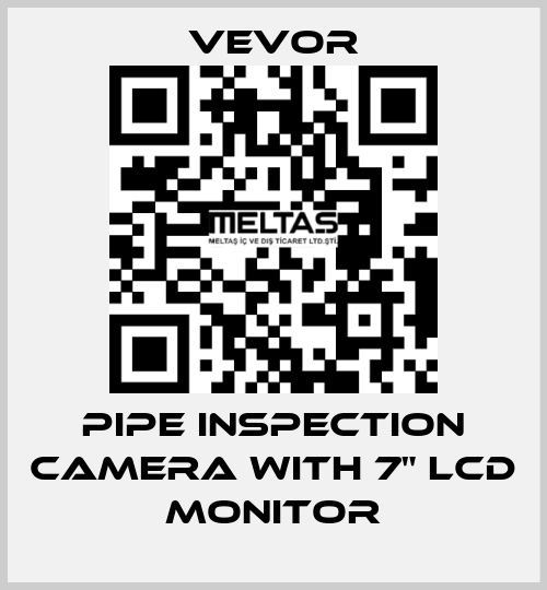 Pipe Inspection Camera with 7" LCD Monitor VEVOR