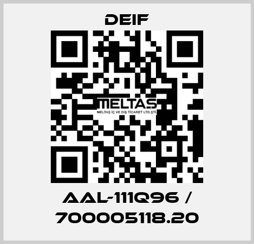 AAL-111Q96 / 700005118.20 Deif