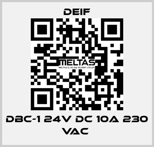 DBC-1 24V DC 10A 230 VAC  Deif