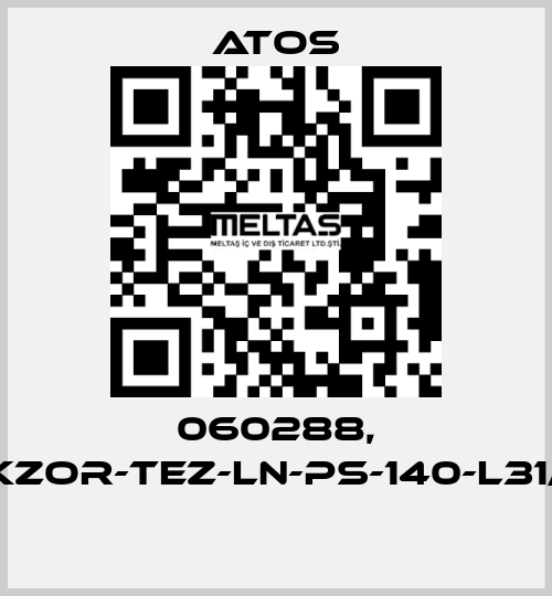 060288, DLKZOR-TEZ-LN-PS-140-L31/BZ   Atos
