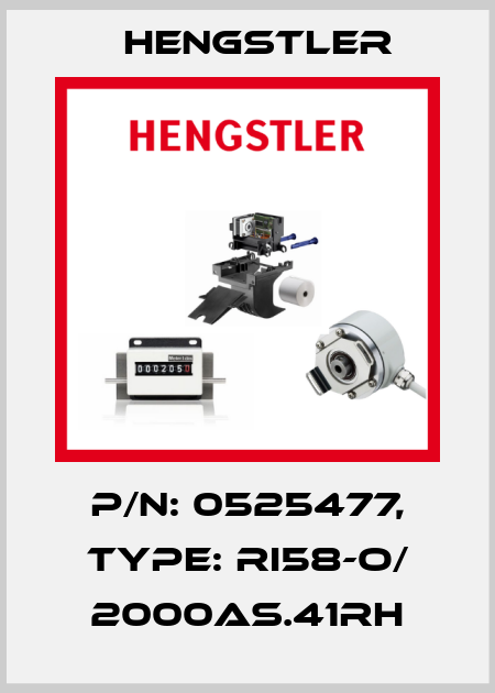 p/n: 0525477, Type: RI58-O/ 2000AS.41RH Hengstler