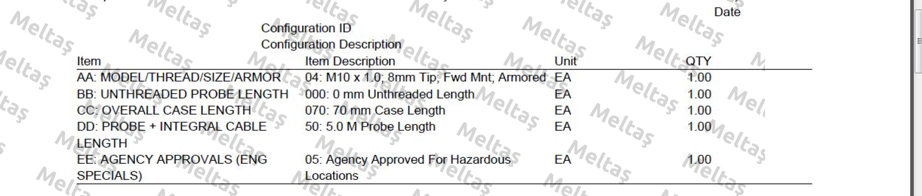 MX8030-04-000-070-50-05 Metrix