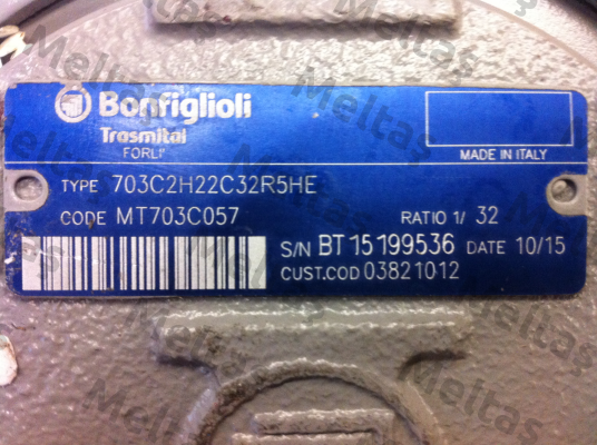 703C2H22C32R5HE customised Bonfiglioli