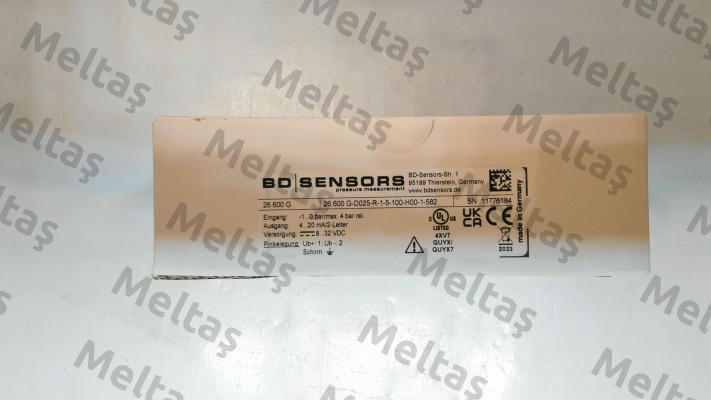 G-D025-R-1-5-100-H00-1-582 Bd Sensors