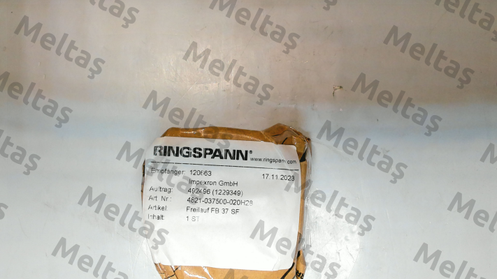 PN: 4821-037500-020H28 Type: FB 37 SF Ringspann
