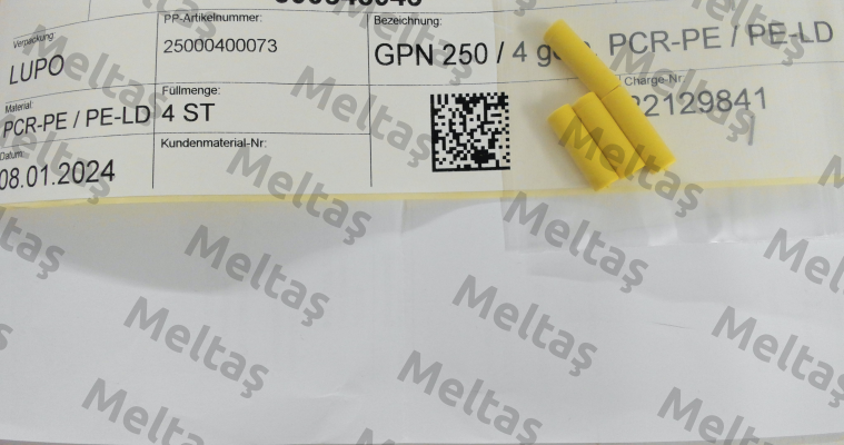 250 0400 0000 / GPN 250/40 Poppelmann
