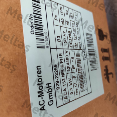 ACA 132 MB 6/PHE (Design: IM B3) AC Motoren