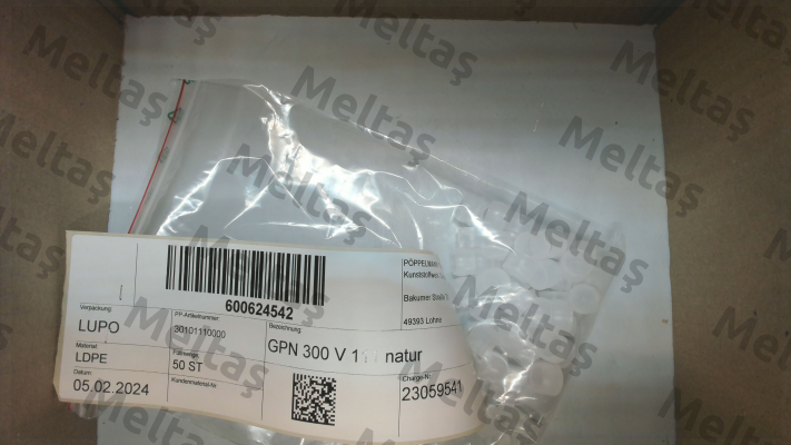 P/N: 301 0111 0000, Type: GPN 300 V111 Poppelmann