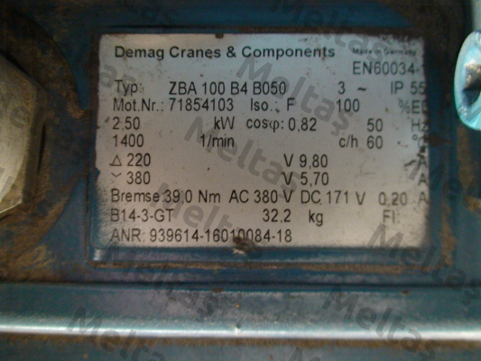 ZBA100 B4 B050 - 71854103  Demag