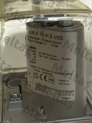 P/N: 259084, Type: MDR-F 10H-S VdS Condor