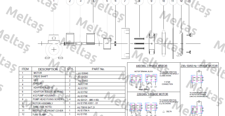 AU E1780 ASSY-01  Verderflex