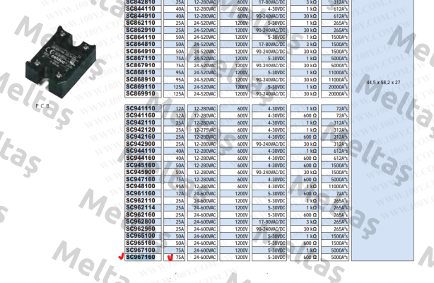SC967160-75A Celduc
