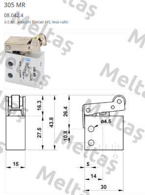 08.042.4 , type 305 MR  AZ Pneumatica