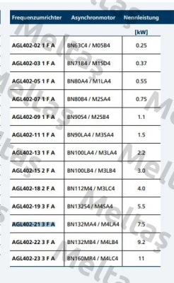 AGL402 21 3 F A S Bonfiglioli