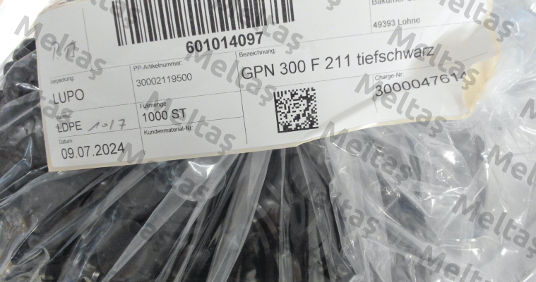 300 0211 9500 / GPN 300 F 211 Poppelmann